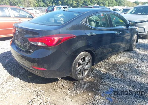 2014 Hyundai Elantra Limited z USA, uszkodzony, nr VIN 5NPDH4AE8EH460688